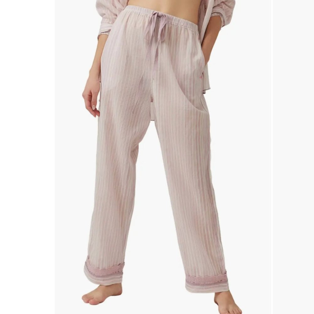 NWT Free People Lavender Color Sleep Mode Pajama Pants womens XL - Picture 4 of 5